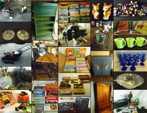 4/2 Vintage Children Books – Appliances – Vintage Toys – Holiday (all Season’s) – Lawyers Bookcase/Shelves – Garden Equip – Fishing Misc – Fostoria – Furniture – Power Tools