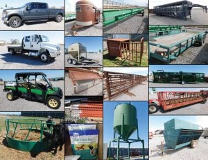 4/9 Pipe – Cattle Panels – Arrow Hyd Chute System – Stock Trailers  – Feed Truck – Pick ups – Hay Feed Wagon – Self Feeders – Overhead Feed Bin – Feed Buggy – Hay Trailer