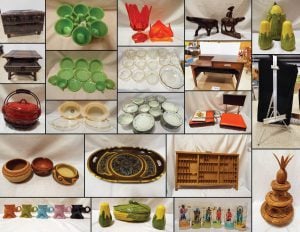 5/1 Vintage Collectibles -501XX Levi’s – Retired China – Pottery – Jadite – Planters – Knox – Frakoma – Carvings – Pyrex – Books