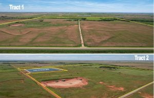 8/15 306± ACRES OFFERED IN 3 TRACTS HITCHCOCK, OKLAHOMA