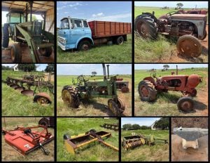 8/13 Tractor- Mowers- Vintage Tractors – Culverts- Anvils – Equipment – Misc