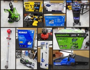 7/22 Tools * DeWalt * Kobalt * Craftsman * Mowers * Weed Eaters * Chain Saws * Returns