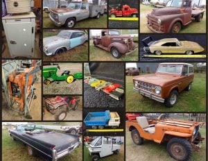 11/16 1940s Willys Jeep – 1974 Bronco – 1973 Volkswagen – Pedal Tractors – Vintage Toys – Snap On – Shop Equip – Antiques – Welders