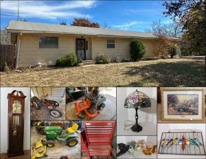 12/9 RINGWOOD OK * 3 BEDROOMS 2 BATHROOMS * 3± ACRES * FURNITURE * TOOLS * COLLECTIBLES * MOWERS * TRACTOR * HOUSEHOLD