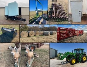 12/15 5090E JD Tractor w/Loader – Cattle Equip – Trailers – Pick Up – Cattle Oilers