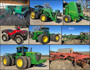 3/3 Tractors – Tillage- Trailers – Baler – Grain Drills