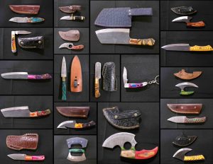 4/8 Damascus Steel – Pocket Knives – Cleavers – Serrated Blades- Daggers – Ulu – Key Chain Knives – Fixed Blades – Leather Sheaths