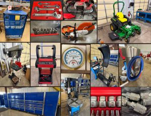 5/10 Snap-On Tool Chests – Snap-On Tools – Mac & Blue Point Tools – John Deere Zero Turn Mower – Power & Air Tools – RV Items – Hose Fittings – Tire Machine – Wheel Balancer – Filters