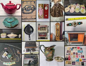 5/11 Vintage Cabbage Patch – Men’s Accessories – Kitchenware – Parini Ceramic Pan – Household – WMA Rogers – Jewelry – Vintage Match Boxes – Christmas – Corningware – Lambskin Rug – Children’s toys – Much More!