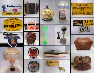 7/26 General Store – Apothecary – Petroliana – Gas Pump Globes – Soda Fountain – Antique Furniture – Tackle Boxes – Tobacciana – License Plates – Vintage Toys – Old Vehicle Grills