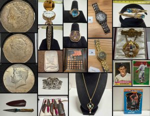 8/10 US & Foreign Currency – Damascus – Daggers- Watches- Jewelry – Comics – Sports Cards – Gold – Diamonds