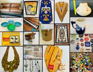 9/21 Fiesta Ware – Baseball Memorabilia – Leather Sleeper Sofa – 150 lbs Collectible Marbles – Home Decor – Elvis – Pottery – Glassware – Campaign Buttons – Quilts – Metal Signs – Crocks
