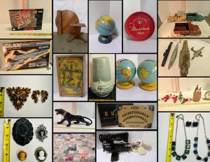 10/13 Vintage Playboys- Globe Banks – Quilts – Costume Jewelry – Sewing Machine – Jars – Cigar Boxes – Vintage Toys – HO Scales Trains – Nintendo Games