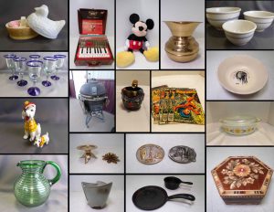 10/27 Collectibles – Frankoma – Ceramic  Charcoal Grill – Brass – Buckles – Hot Wheels – Comic Books – Knives – Little Golden Books – Glassware – Decanters